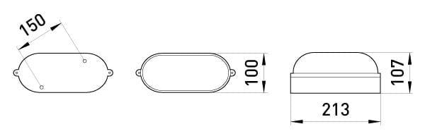 Світильник E.NEXT e.light.1401.1.60.27.black 60W 230V E27 IP54 овальний 213х100х107 мм Чорний (l002007) - фото 4 Світильник E.NEXT e.light.1401.1.60.27.black 60W 230V E27 IP54 овальний 213х100х107 мм Чорний (l002007) - фото 4