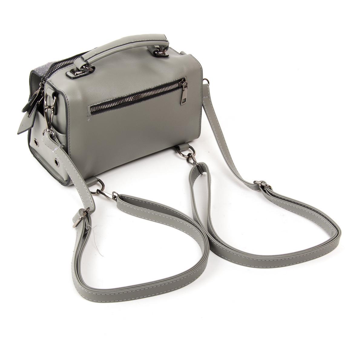 Жіноча модельна сумка з замша Fashion 53377 Сірий - фото 2