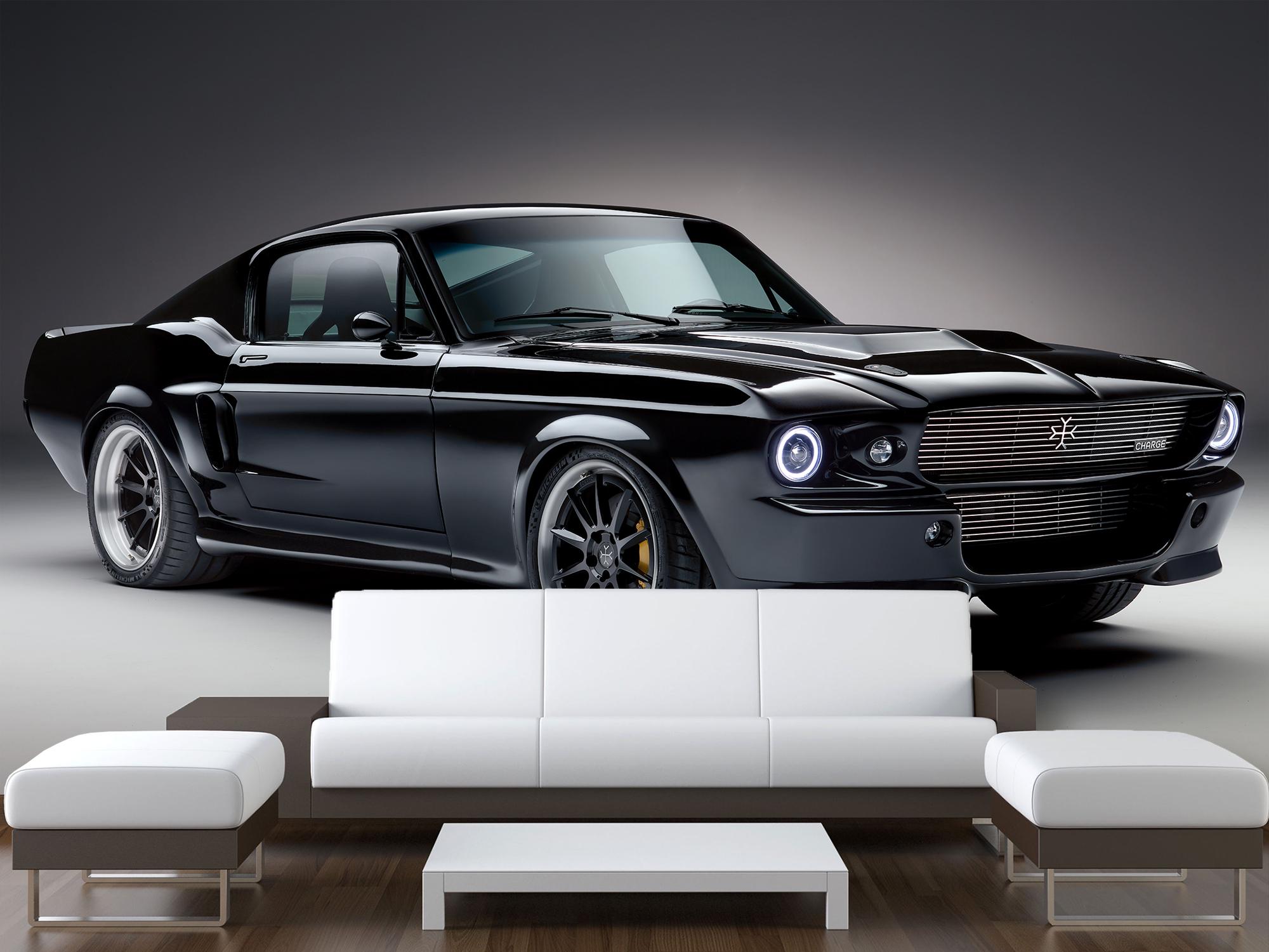 Фотообои флизелиновые 3д Upstream Ford Mustang 245х368 см (S5CAR-008/7)
