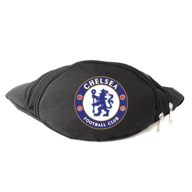 Поясная сумка-бананка Cappuchino toys Футбольный клуб Челси Chelsea-04 Черный (1652391285)