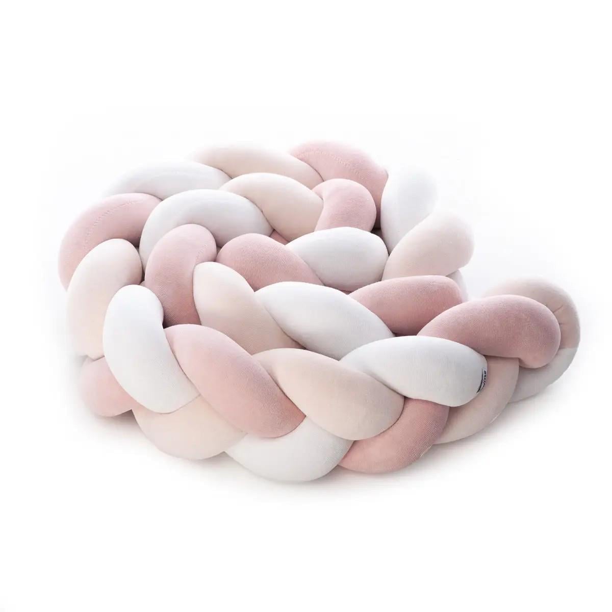Бортик-косичка для дитячого ліжечка FreeON Bubaba 235х15 см Pink (selvid38_22954)