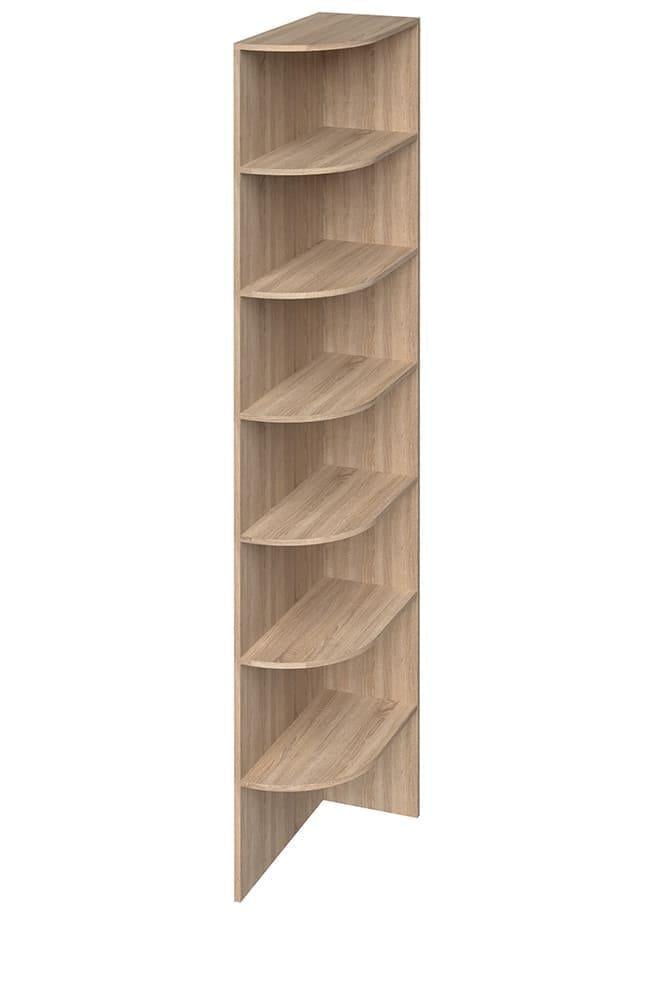 Консоль радиусная угловая для шкафов SENAM E-line 2700x300x600 мм ДСП 16 мм правая (КЗ.1.27.60.3.16.П)