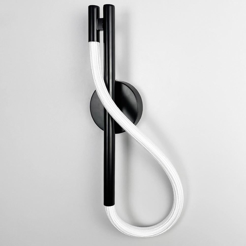 Бра із обплетеним неоном 40 см Чорний (W 203/400 BK) - фото 5 Бра із обплетеним неоном 40 см Чорний (W 203/400 BK) - фото 5