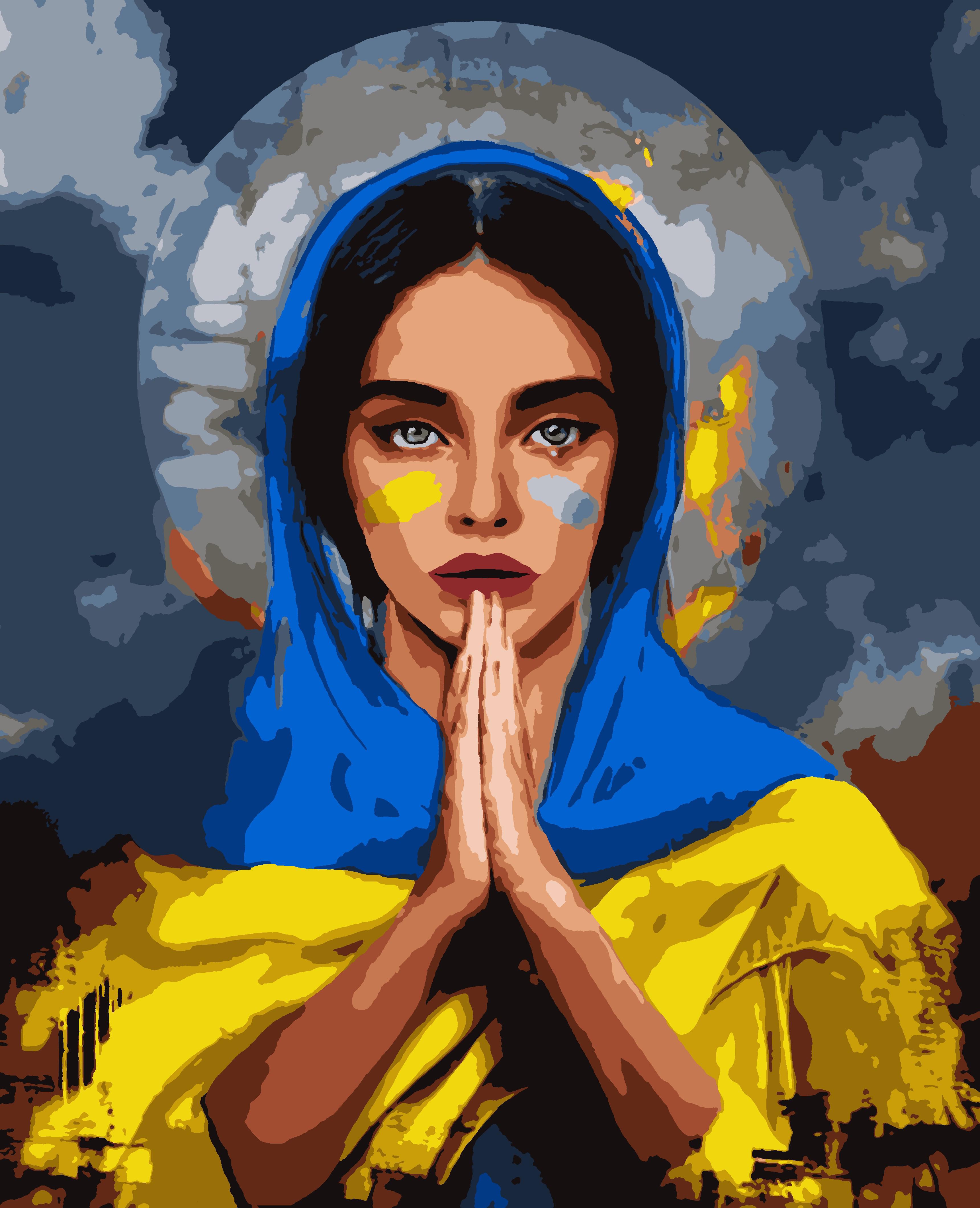 Картина по номерам Artissimo Молитва 40x50 см без коробки (PN2022)
