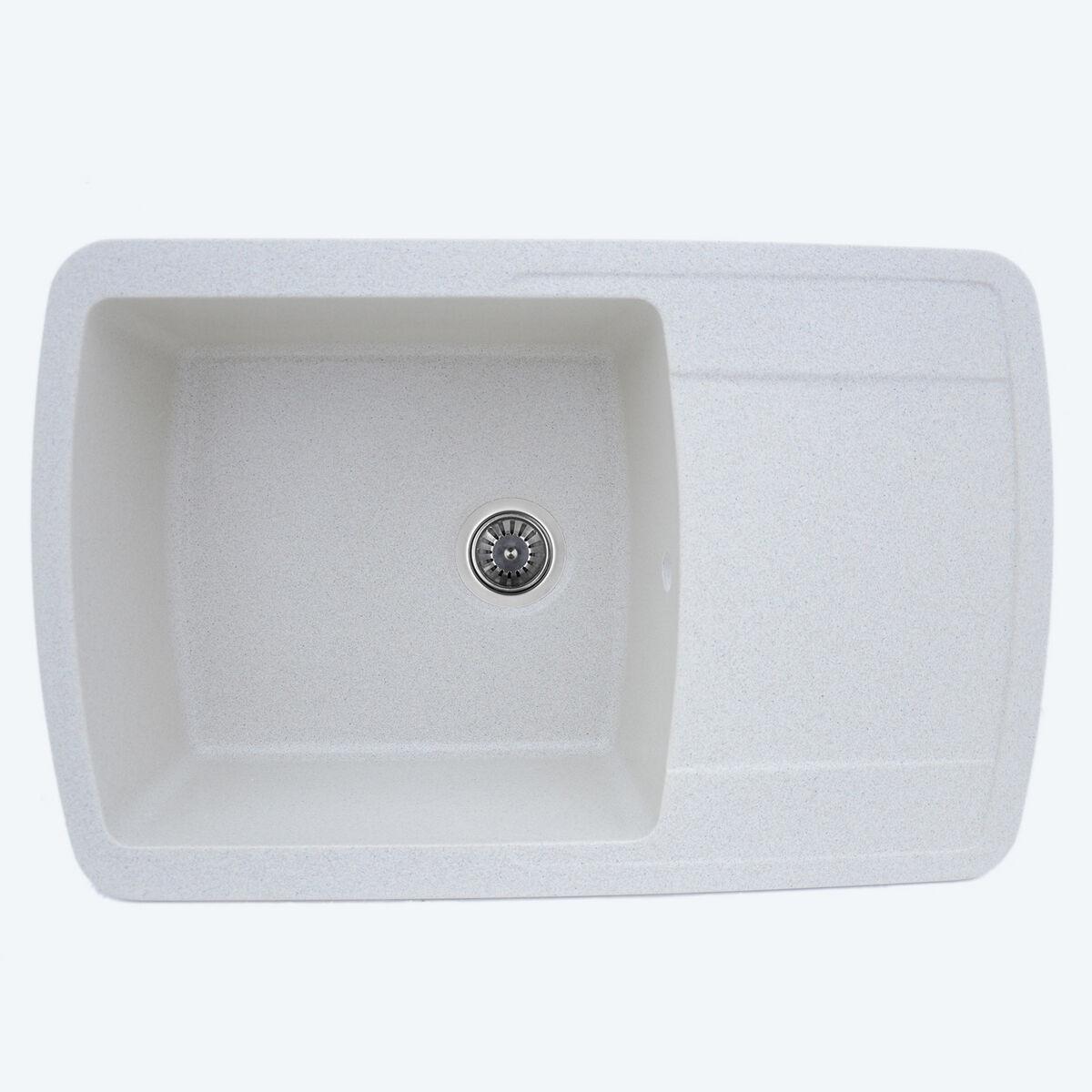 Мойка для кухни Platinum 7749 Roma гранит глянец Белый в точку (000024956)