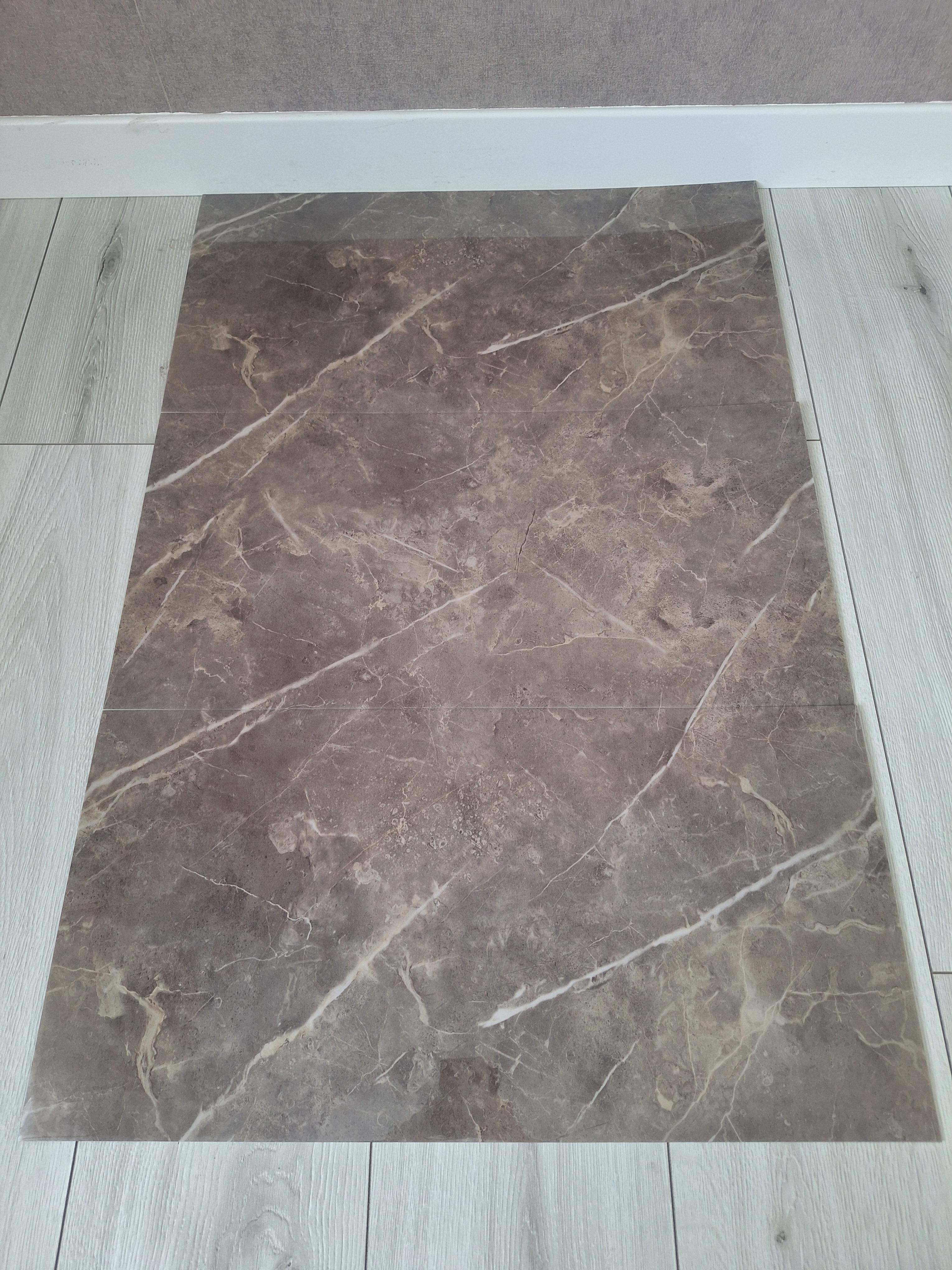 Плитка-самоклейка виниловая мрамор 600х300х2 мм глянцевый (F013) - фото 3 Плитка-самоклейка виниловая мрамор 600х300х2 мм глянцевый (F013) - фото 3