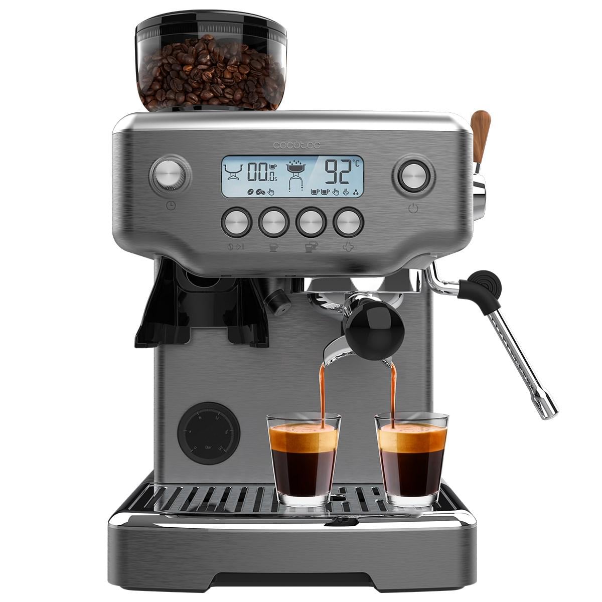 Кофеварка рожковая CECOTEC Power Espresso 20 Barista Steel&Grind 2200 Вт 20 бар Silver (A01_EU01_117505)