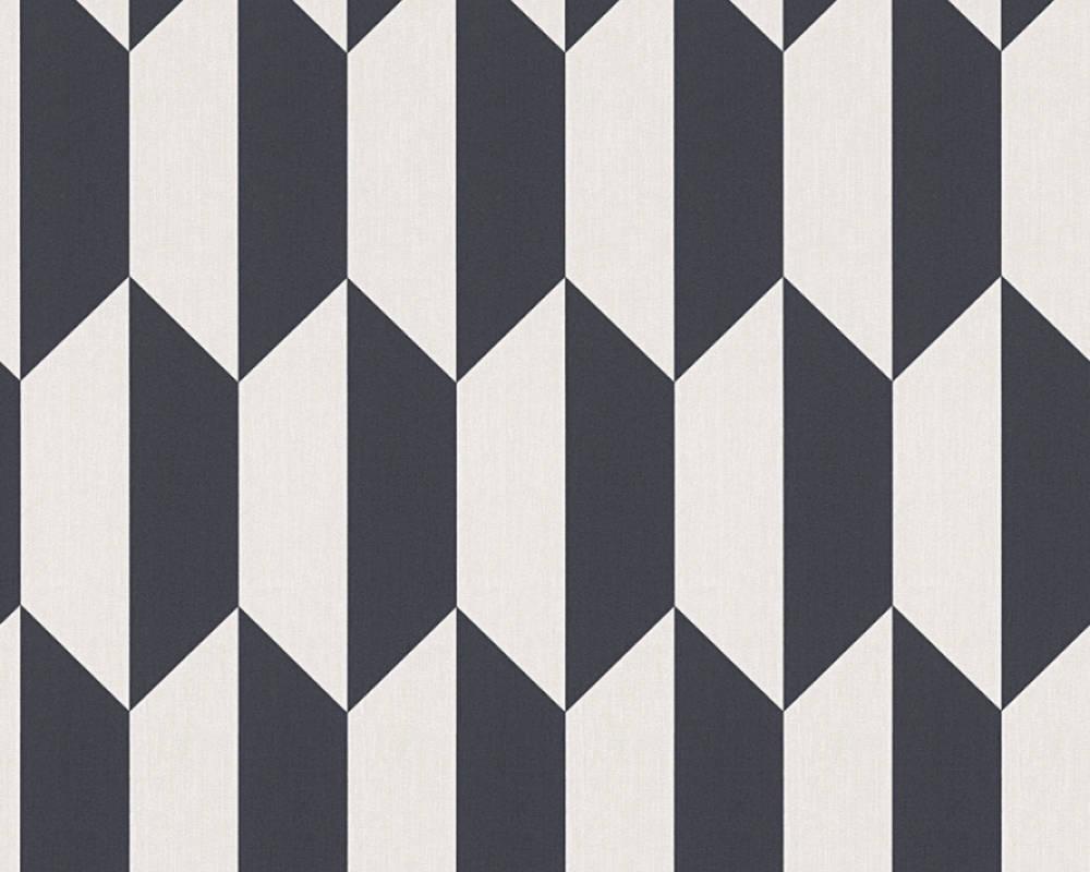 Обои виниловые на флизелиновой основе A.S.creation Bjorn Черный/Белый (34900-3)