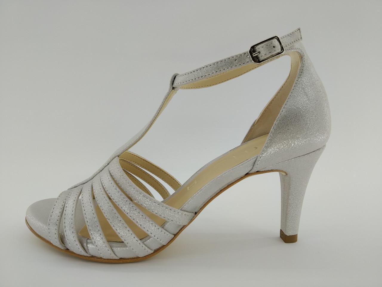 Босоніжки жіночі на шпильці Unisa №066 р. 38/24,5 см Сірий (985305162)