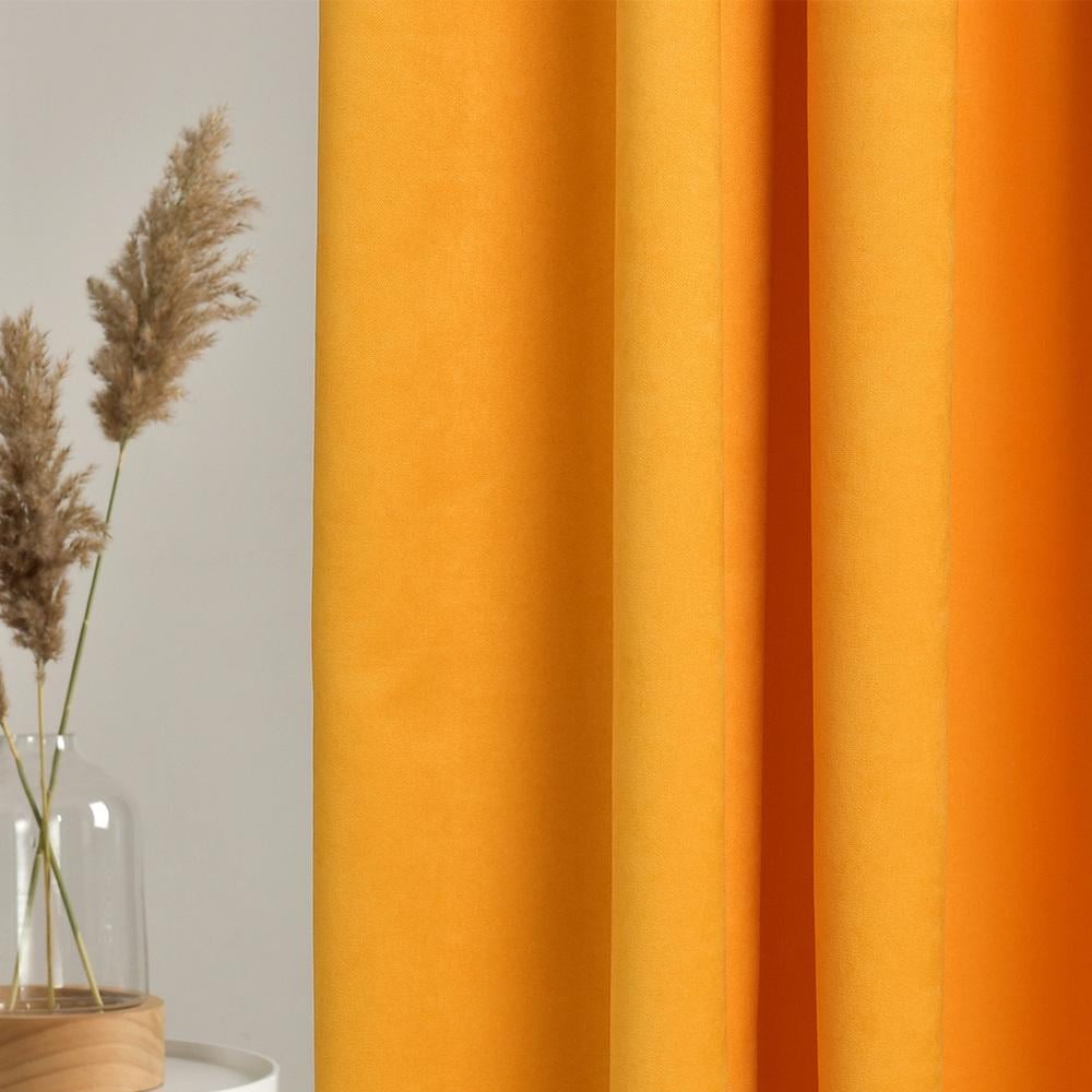 Ткань портьерная однотонная Фонлук Canvas V-344 жовтий