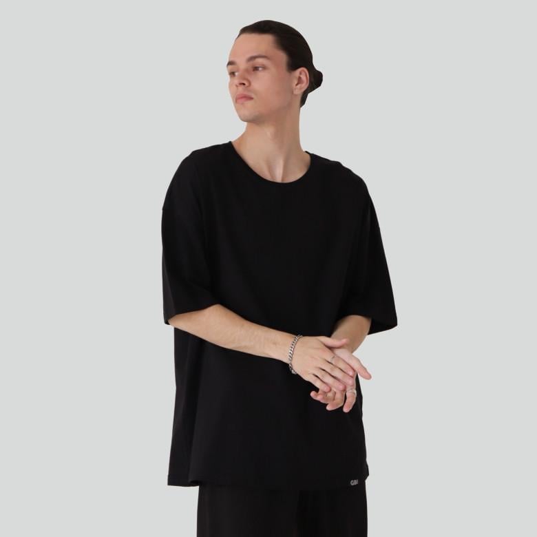 Футболка мужская GBI Strong оверсайз лонг XXL-XXXL Черный (14041)