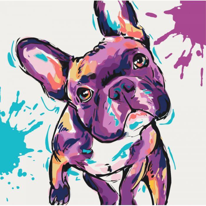 Картина за номерами Ідейка "Кумедний малюк" 40х40 см (KHO4009)