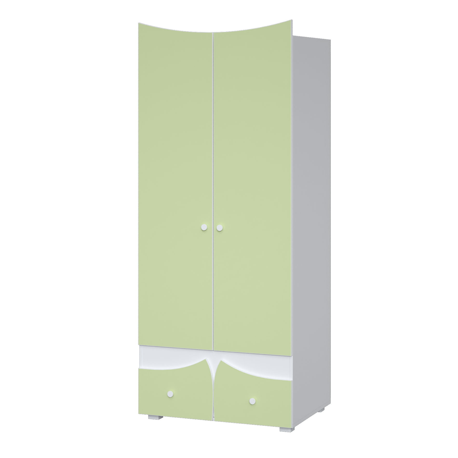 Шкаф Радуга 800х520х850 мм Белый/Зеленая Вода