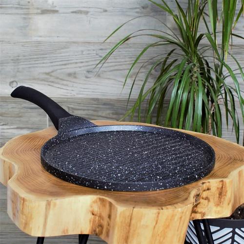 Сковорода-гриль Edenberg EB-7518 з мармуровим покриттям 27 см (EB-7518) - фото 3