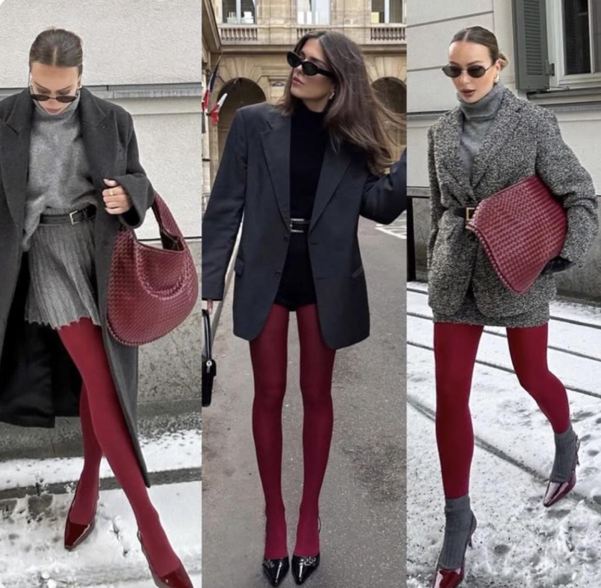 Колготки матовые Gatta Rosalia 40D микрофибра р. 4 Бордовый (1043) - фото 2