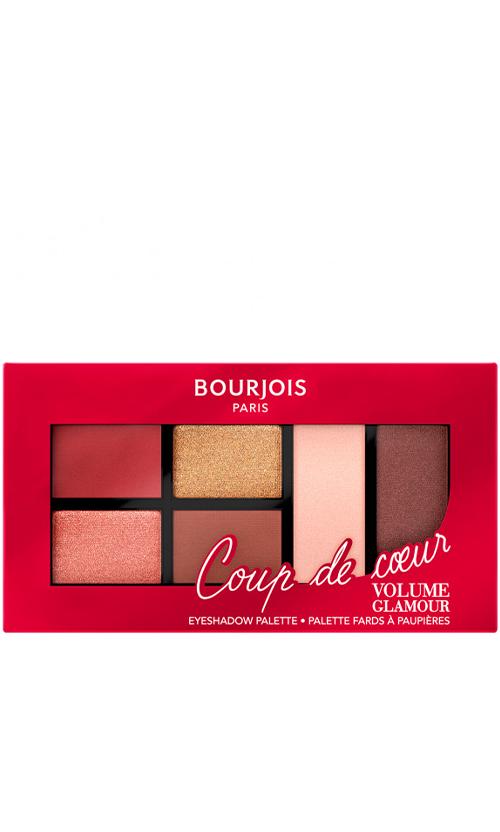 Тіні для повік Bourjois Volume Glamour Eyeshadow Palette Coeur 01 Intense Look (30961) - фото 1