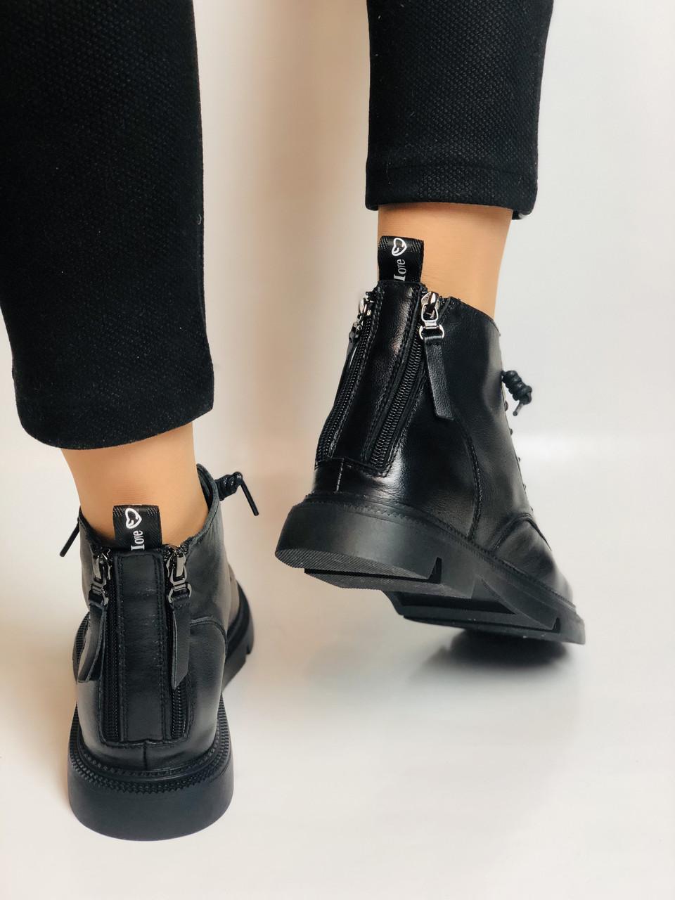 Ботинки женские осенние Erisses р. 39 25 см Черный (2457) - фото 6 Ботинки женские осенние Erisses р. 39 25 см Черный (2457) - фото 6