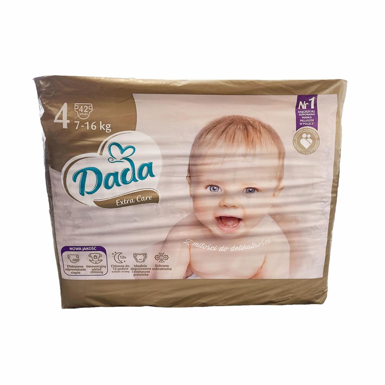 Підгузки дитячі Dada Extra Care 4 Maxi 7-16 кг 42 шт. (2398244986)