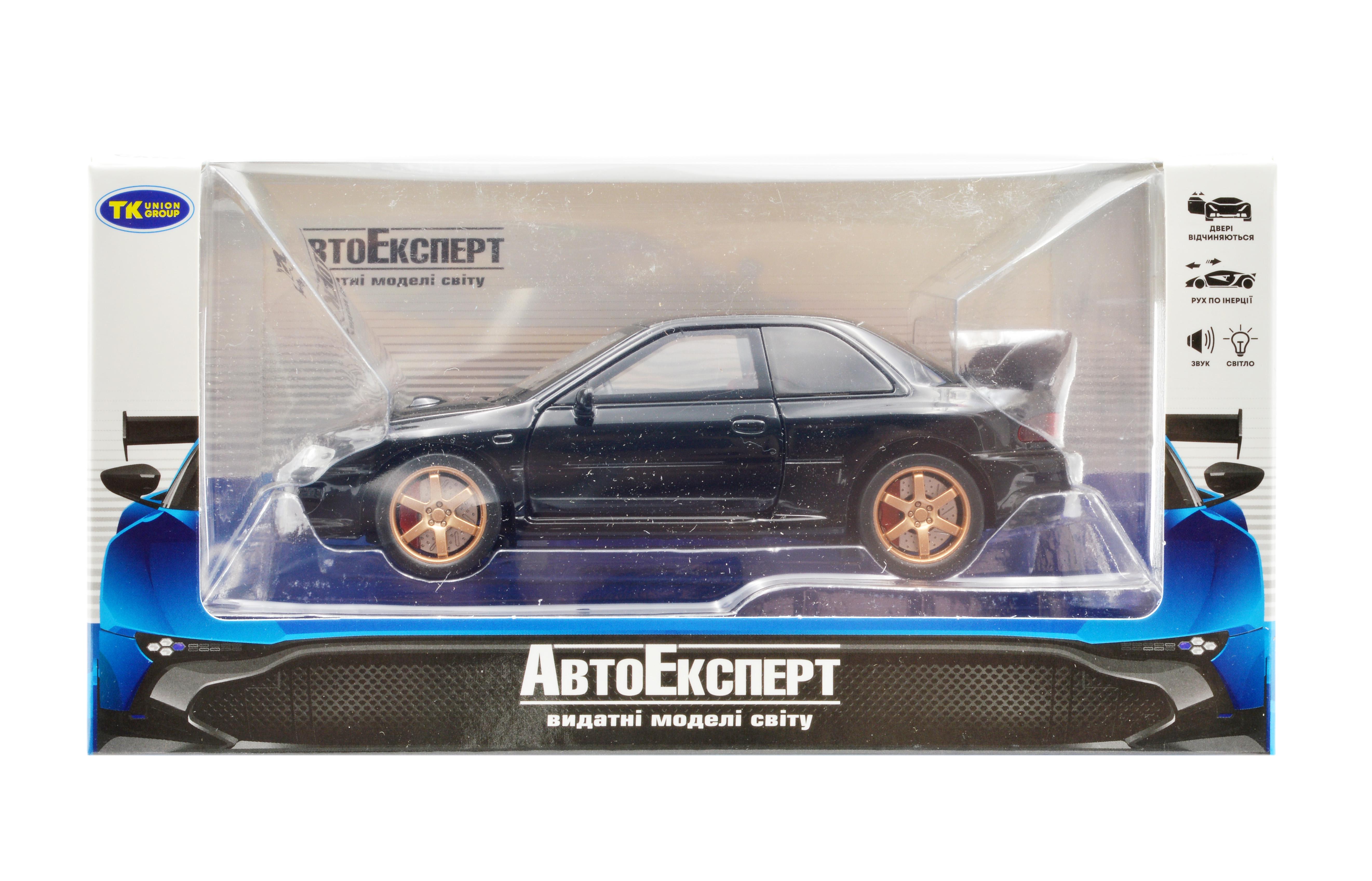 Іграшкова машинка металева Subaru Impreza WRX STI 1:32 світло/звук/інерція/відкриваються двері (30718B) - фото 9