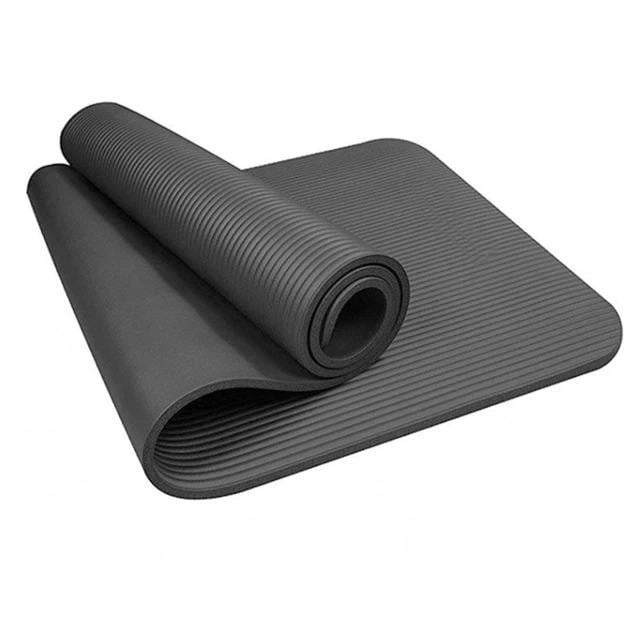 Коврик для йоги фитнеса NBR OSPORT Mat Pro FI-0135 1.5 см Черный (37020691)