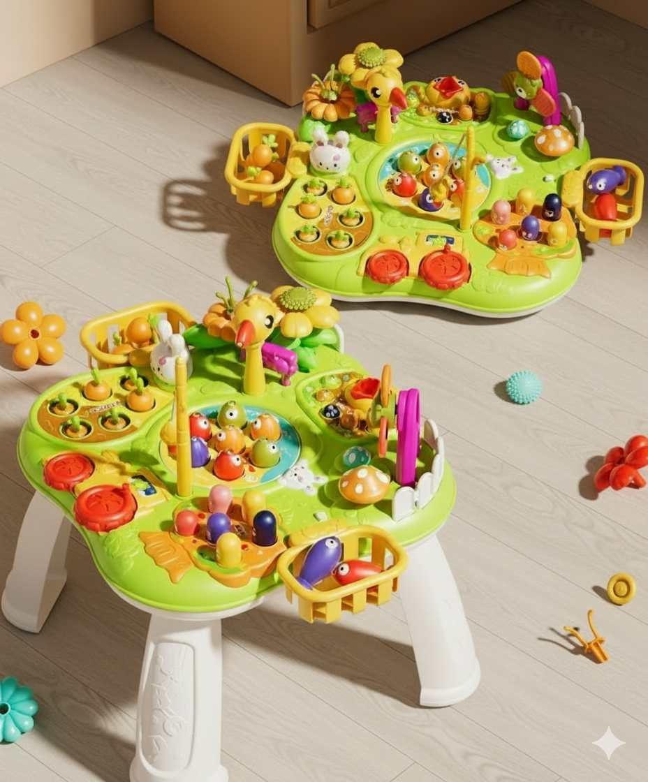 Столик развивающий интерактивный Монтессори Рыбалка сортер молоточек на развитие мелкой моторики (2783755346) - фото 6 Столик развивающий интерактивный Монтессори Рыбалка сортер молоточек на развитие мелкой моторики (2783755346) - фото 6