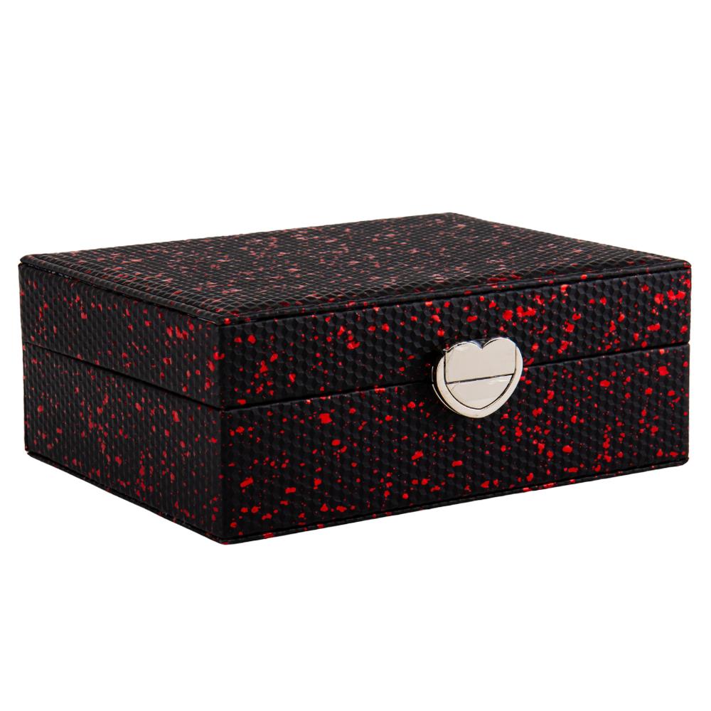 Ящик для украшений Elisey 9065-014 Розовое сияние из экокожи 16х21х8 см Черный (118-81-9065-014.2)