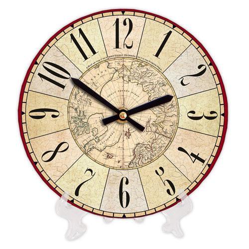Часы настенные круглые Presentville Old map 18 см (CH18 P 15S059)