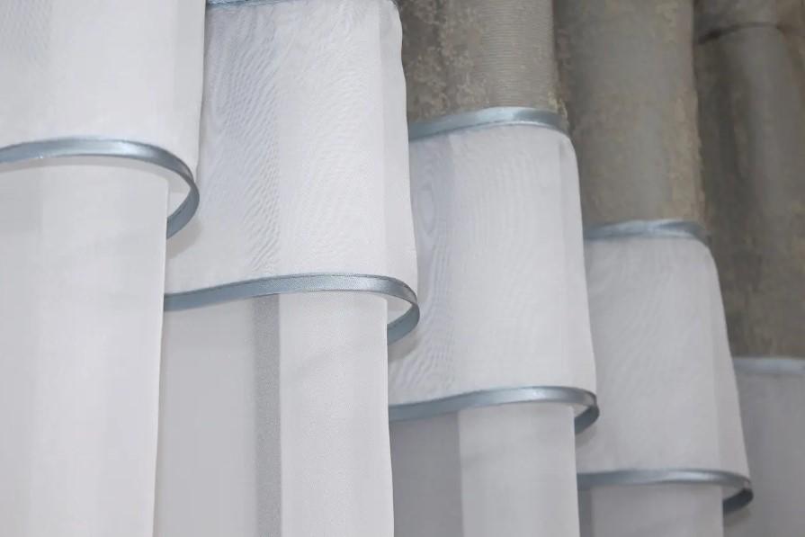 Гардина кухонная с аркой 280х170 см Белый/Серо-бежевый (036к) - фото 5