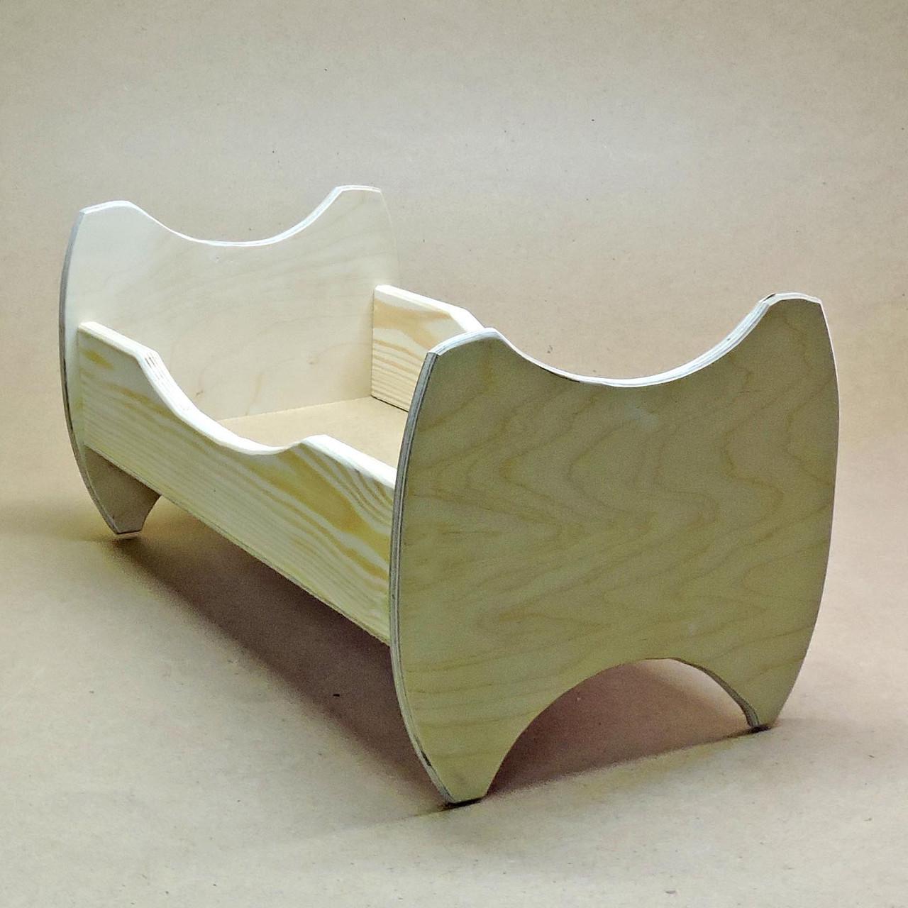 Кровать для кукол из дерева Жасмин Бланже (КРТ-000701) - фото 2 Кровать для кукол из дерева Жасмин Бланже (КРТ-000701) - фото 2