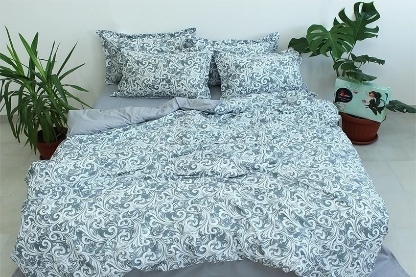 Комплект постільної білизни з компаньйоном TAG tekstil R-T9253 King Size (15488)
