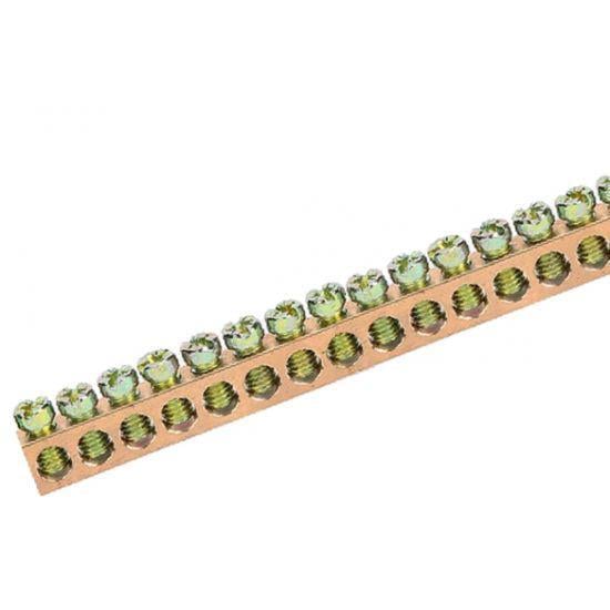 Шина нулевая CHINT 133 отверстия медь 1 м x 6х9 мм (10210)