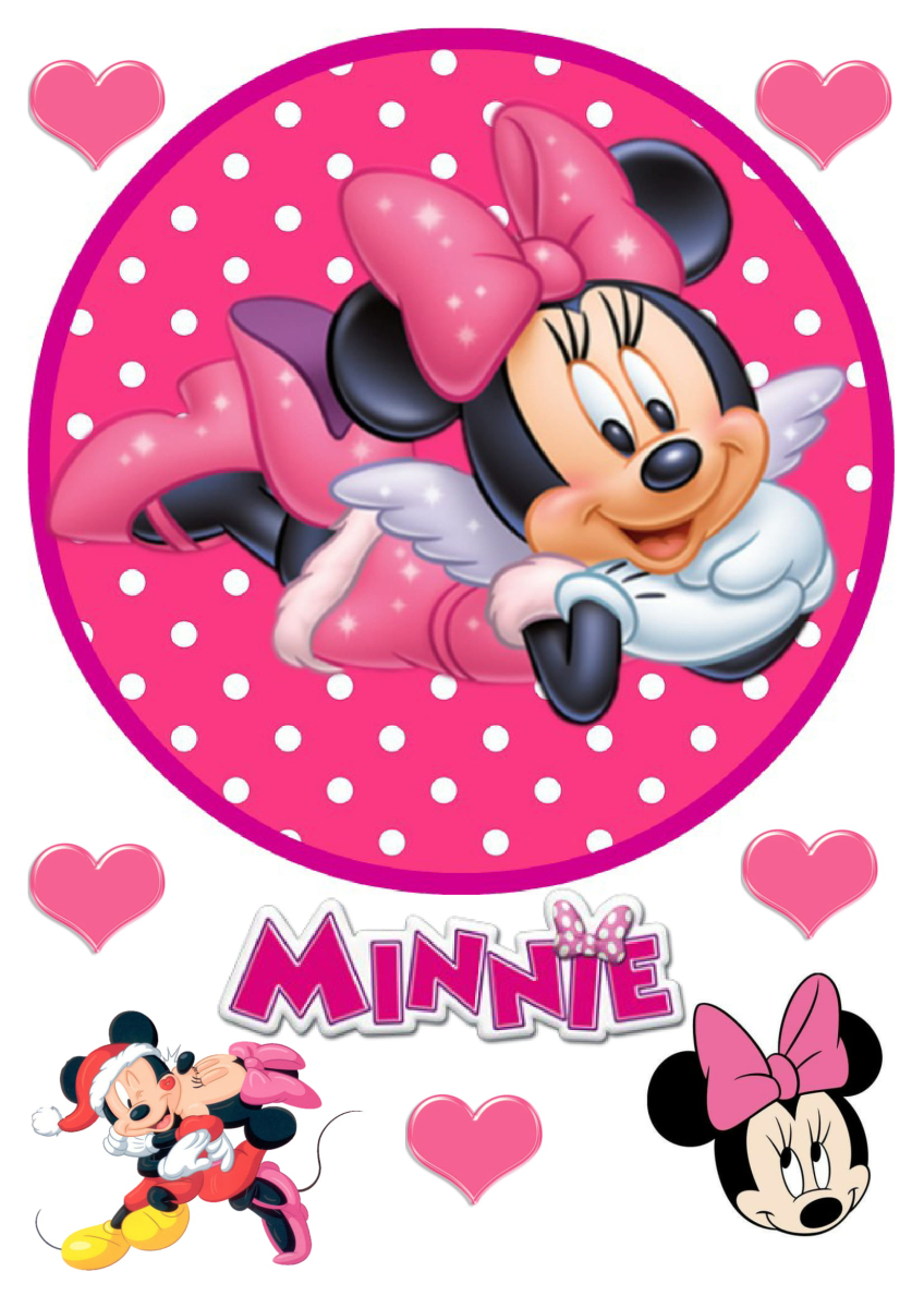 Картинка на торт вафельна Minnie 2 (14659)