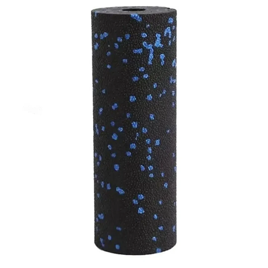 Ролик масажний гладкий PowerPlay PP-4346 Mini EPP Foam Roller Чорний/Синій 15x5,3 см - фото 2