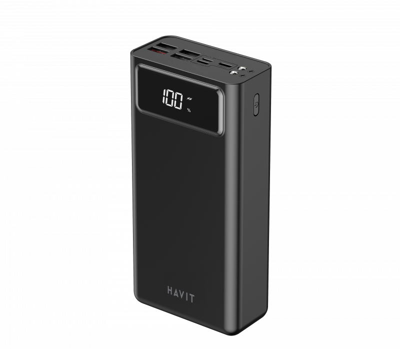 Павербанк HAVIT HV-PB56 40000  PD18W+QC3.0 чорний