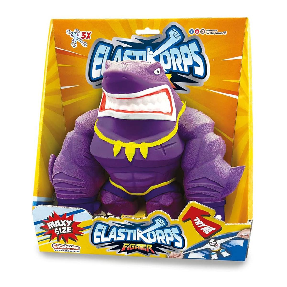 Детская игровая фигурка Maxy Fighter Elastikorps Акула Финни для мальчиков и девочек (MShark-PURPLE)
