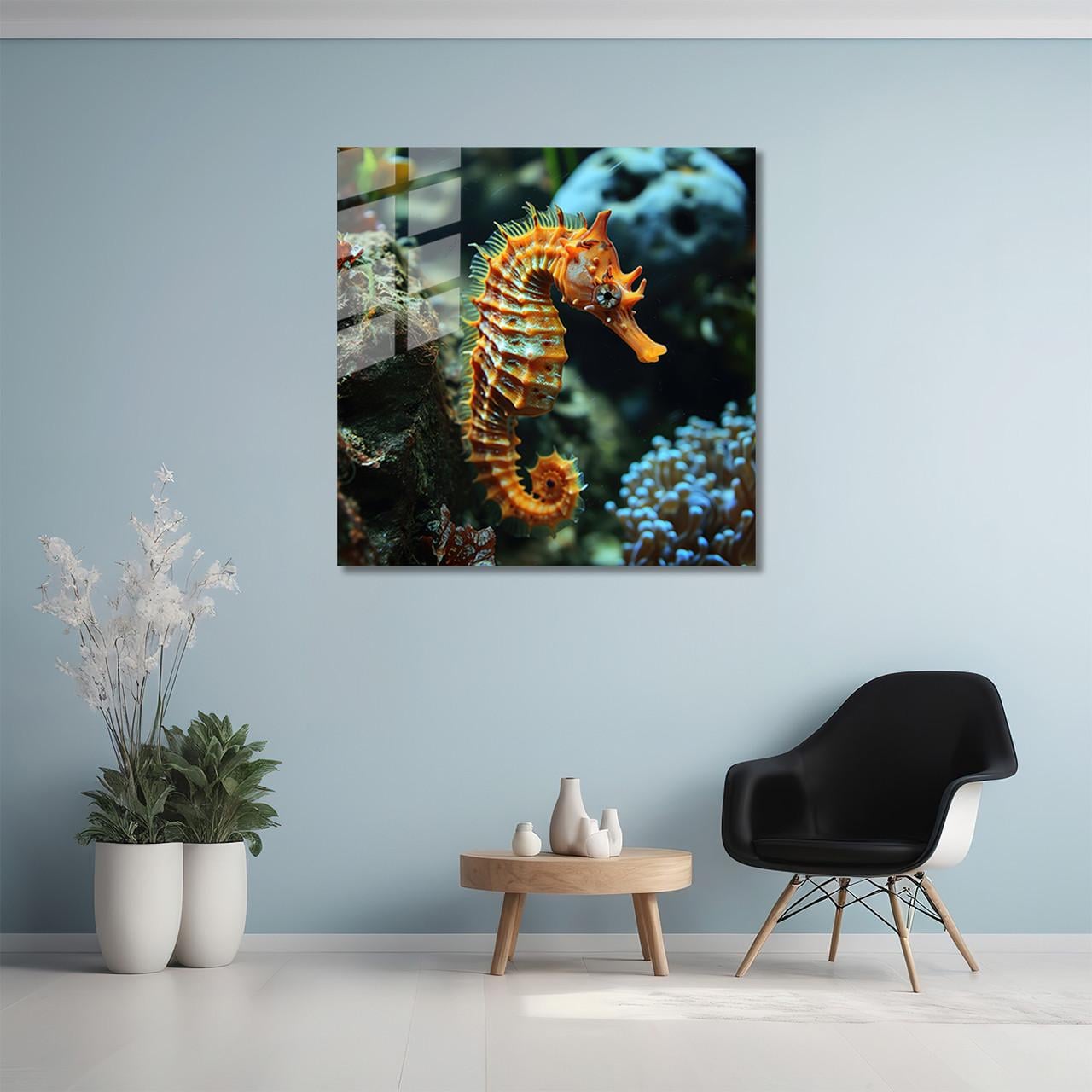 Картина на стекле NovellaPrint Морской конек 50х50 см (569.1)