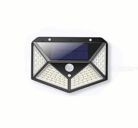 Светильник настенный уличный Lesko SH-100 на солнечной батарее с датчиком движения 100 LED диодов (5094789) - фото 5