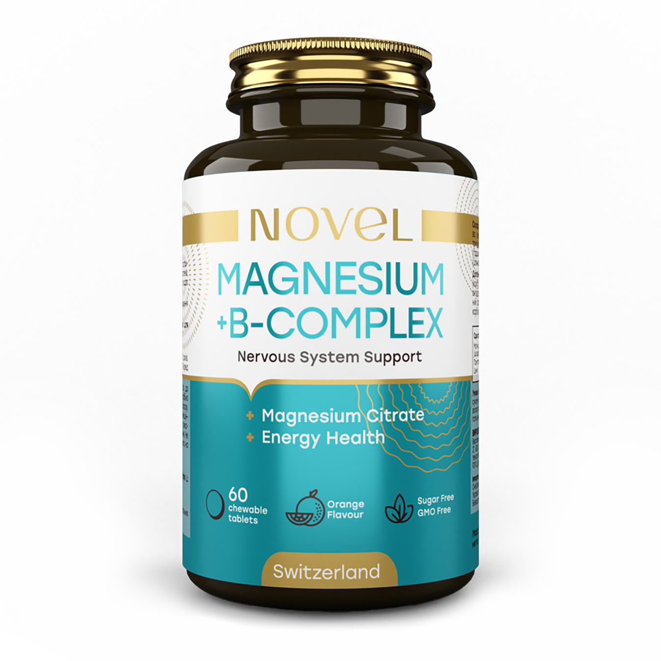 Вітаміни жувальні NOVEL Магній + В-комплекс №60 (CO003677)