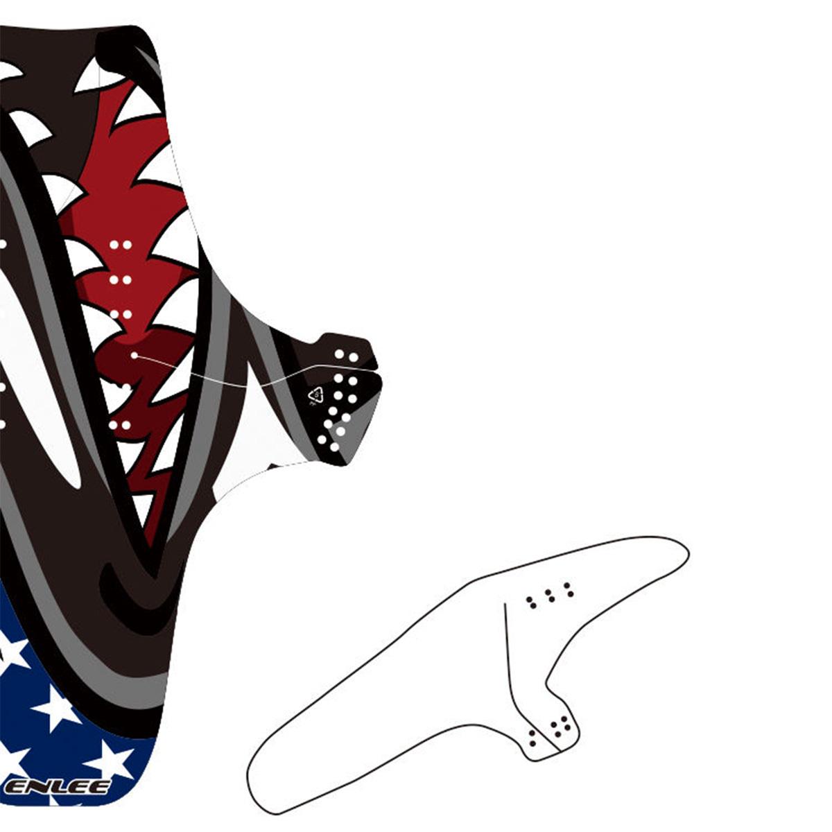 Крыло для велосипеда ENLEE BF-30 стиль B (3532) - фото 3 Крыло для велосипеда ENLEE BF-30 стиль B (3532) - фото 3