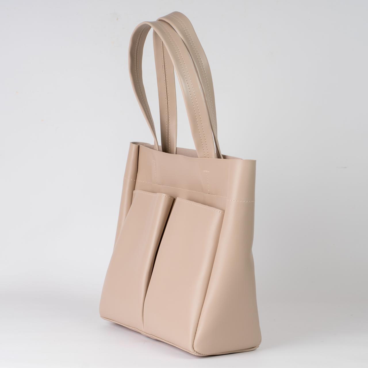 Сумка женская шоппер из экокожи XENIA №61-24 Бежевый - фото 2