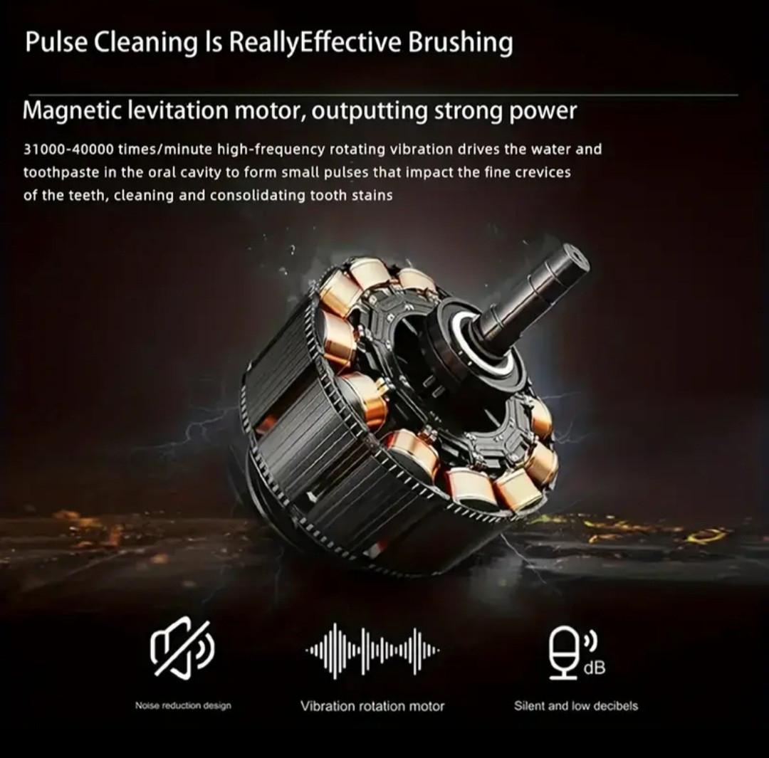 Дитяча електрична зубна щітка з 4 насадками/3 режимами/Type-C зарядкою/водонепроникна Синій - фото 5 Дитяча електрична зубна щітка з 4 насадками/3 режимами/Type-C зарядкою/водонепроникна Синій - фото 5