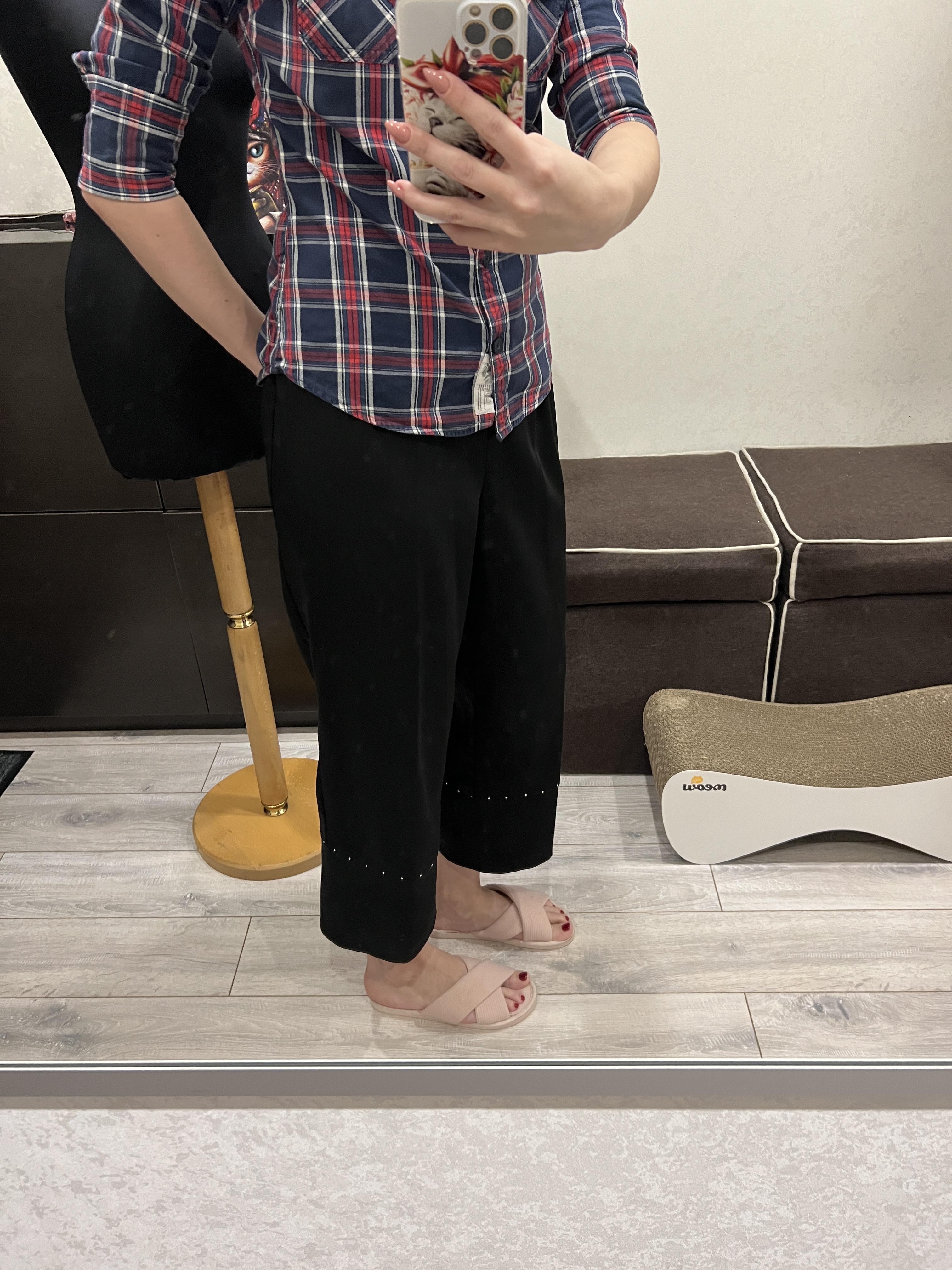 Капрі Sharm collection зі стразами 4XL Чорний (7830556) - фото 7 Капрі Sharm collection зі стразами 4XL Чорний (7830556) - фото 7