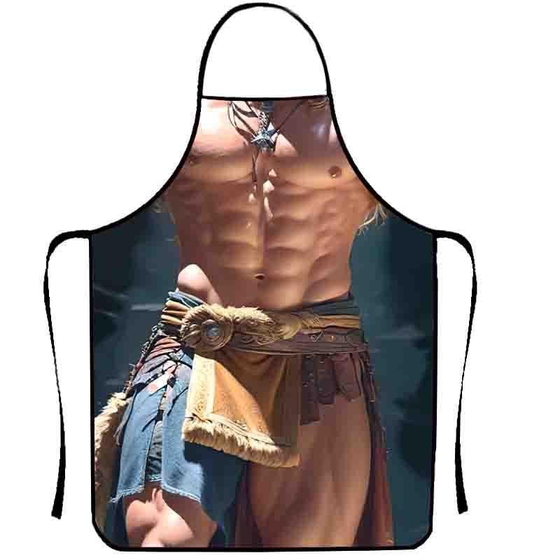 Фартук с приколом для мужчин голый торс 80x60 см Разноцветный (50205)