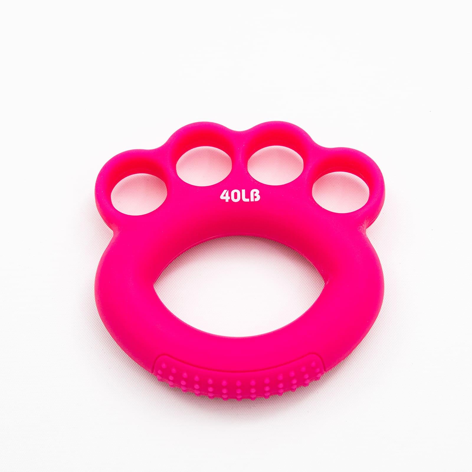 Еспандер кистьовий гумовий Profi 40lb 10x2 см Рожевий (MS 3413)