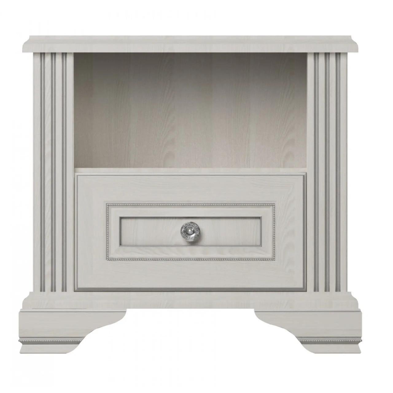 Тумба прикроватная Гербор Уайт Ясен снежный/Сосная серебряная (GRB-1385)