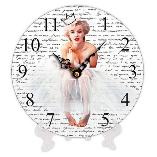 Часы настенные круглые Presentville Мэрилин Монро 18 см (CH18 F 15S046)