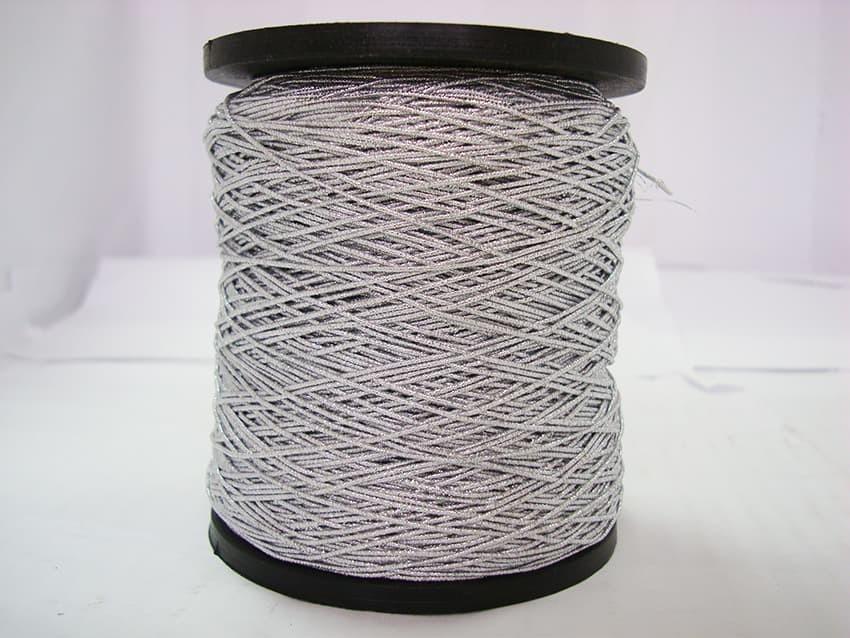 Резинка закручена люресом 1 мм/880 м Срібний (30165561)