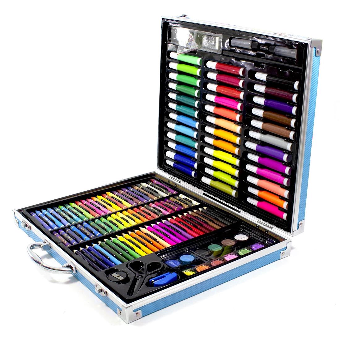Набор для рисования в металлическом чемоданчике UFT Art Set 150 шт. Metal Blue