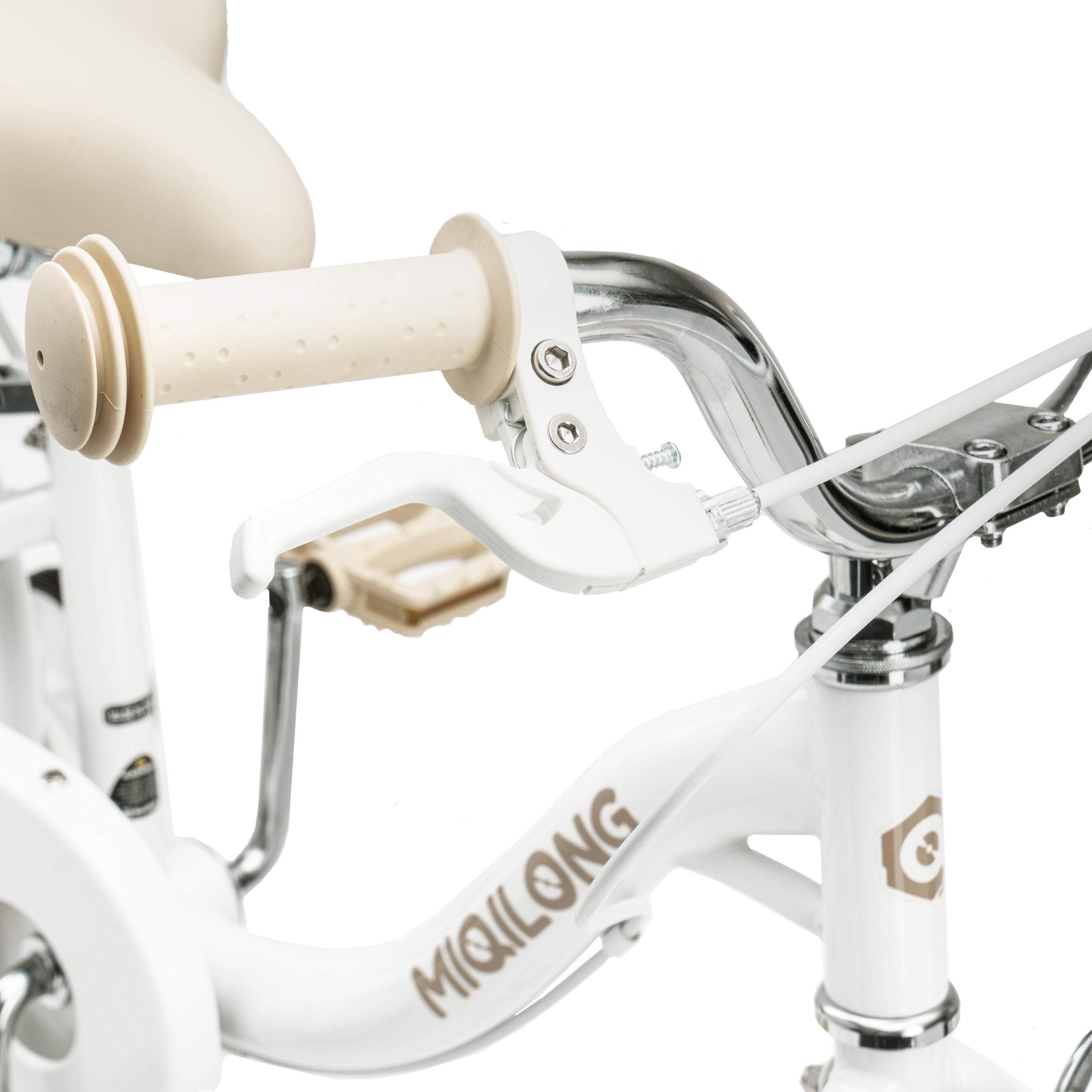 Детский велосипед Miqilong LS 16" с корзиной из натурального ротанга Белый (RBB-LS16-PEARL) - фото 10 Детский велосипед Miqilong LS 16" с корзиной из натурального ротанга Белый (RBB-LS16-PEARL) - фото 10