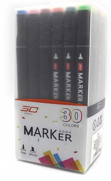 Набір скетч-маркерів Josef Otten SC Professional 30 кольорів скошені круглий наконечник 1х1х14,5 см